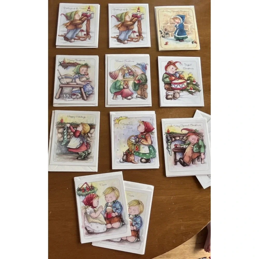 Children's Mission Fund Vintage Christmas‎ Greeting Cards Lot Assorted Designs